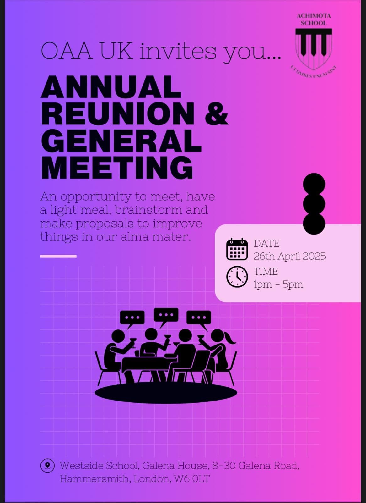 OAA UK AGM FLYER